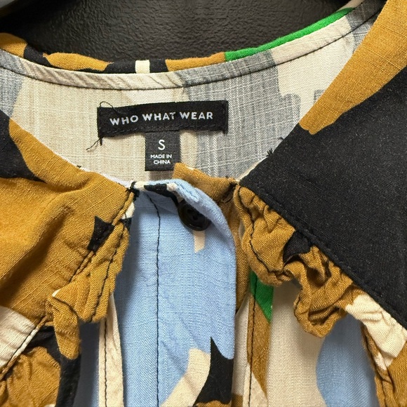 Who What Wear Midi Floral Dress with Pilgrim Collar - Size small - Picture 2 of 4